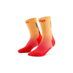 Damskie sportowe skarpety kompresyjne do połowy łydki Core Run gradient CEP. Brązowe skarpety damskie CEP, bez wzorów, z elastanu. Za 79.00 zł.