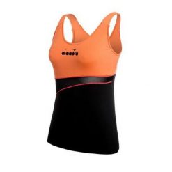 Koszulka tenisowa damska bez rękawów Diadora L.Tank Icon. Brązowe koszulki sportowe damskie Diadora, l, bez wzorów, z dzianiny, bez kołnierzyka, bez ramiączek, tenisowe. Za 169.00 zł.