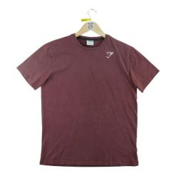 Second life - T-shirt męski do treningu Gymshark - Stan dobry. Brązowe t-shirty męskie GYMSHARK, l, bez wzorów, z materiału, eleganckie, bez kołnierzyka. Za 42.56 zł.