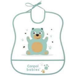 Canpol Śliniak plastikowy miękki Miś 2/919 Canpol babies. Śliniaki dla dzieci Canpol, bez wzorów. Za 11.12 zł.