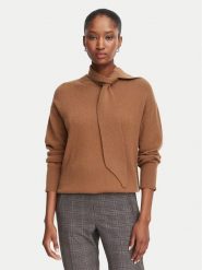 Marella Sweter Giochi 2623366174 Brązowy Regular Fit. Brązowe swetry damskie Marella, l, bez wzorów, z wełny, bez kołnierzyka, bez ramiączek, bez kaptura. Za 1,189.00 zł.