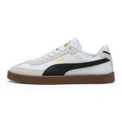 Buty do chodzenia damskie Puma Club Ii Era Jr. Białe obuwie sportowe damskie Puma, bez wzorów, z materiału, do biegania. Za 174.85 zł.