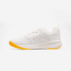 Buty do badmintona damskie Perfly BS Sensation 530. Białe obuwie sportowe damskie KUIKMA, bez wzorów, z materiału. Za 159.99 zł.