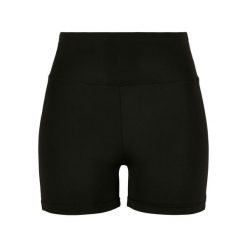 Damskie uda z wysoką talią Urban Classics Recycled. Czarne szorty sportowe damskie Urban Classics, bez wzorów, sportowe, rowerowe. Za 142.00 zł.