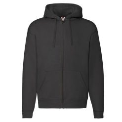 Bluza Męska Premium Z Pełnym Zamkiem Błyskawicznym. Czarne kurtki sportowe męskie Fruit of the Loom, m, bez wzorów, trekkingowe. Za 176.99 zł.