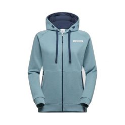 Damska bluza z kapturem na zamek La Sportiva Kaos. Niebieskie bluzy damskie La Sportiva, l, bez wzorów, z poliamidu, z kapturem. Za 392.90 zł.