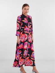 YAS Sukienka koszulowa 26030726 Kolorowy Regular Fit. Sukienki damskie YAS, l, bez wzorów, z wiskozy, bez kołnierzyka, bez ramiączek, koszulowe. Za 399.99 zł.
