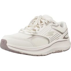 Kapcie SKECHERS RUN CONSISTENT 2.0 ADVA Biały. Białe kapcie damskie Skechers, bez wzorów, ze skóry. Za 279.99 zł.