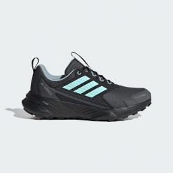 Buty Terrex Tracefinder 2 CLIMAPROOF Trail Running. Niebieskie obuwie sportowe damskie Adidas, bez wzorów, z materiału, do biegania. Za 349.00 zł.