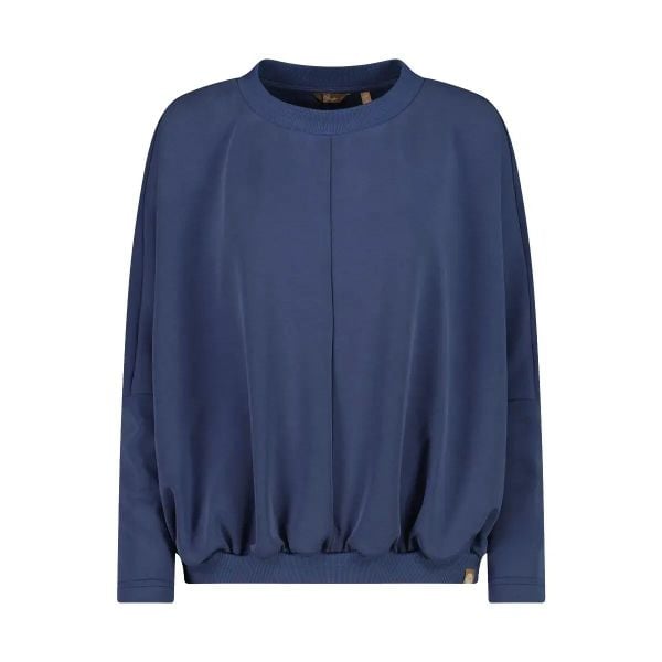 Szeroka bluza z satynowego modalu damska CMP. Niebieskie bluzy damskie CMP, m, bez wzorów, z satyny, bez kaptura. Za 276.95 zł.