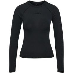 Damska koszulka z długim rękawem Hummel Prima. Czarne t-shirty damskie Hummel, l, bez wzorów, z materiału, bez kołnierzyka. Za 193.50 zł.
