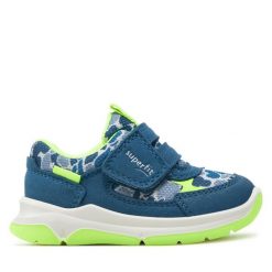 Sneakersy Superfit. Niebieskie trampki i tenisówki chłopięce Superfit, bez wzorów, bez zapięcia. Za 209.99 zł.