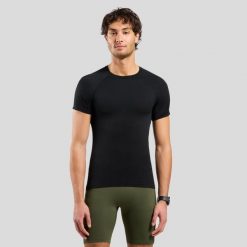 Koszulka BL TOP crew neck s/s PERFORMANCE X-LIGHT. Czarne bielizna termoaktywna męska Odlo, s, z materiału. Za 209.99 zł.