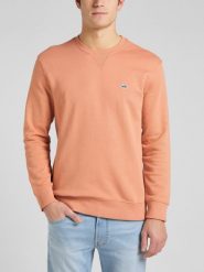 LEE PLAIN CREW SWS MĘSKA BLUZA LOGO RUST L81ISPUK 112145597. Bluzy męskie Lee, l, bez wzorów, bez kaptura. Za 139.99 zł.
