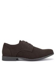 Lanetti Półbuty M16SS025-43 Brązowy. Brązowe półbuty na co dzień męskie Lanetti, z syntetyku, wizytowe, bez zapięcia. Za 95.99 zł.
