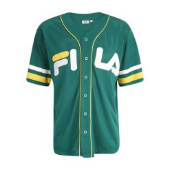Koszulka męska FILA Lashio Baseball. Zielone koszulki sportowe męskie Fila, m, bez wzorów, z materiału, bez kołnierzyka, bez ramiączek. Za 119.99 zł.