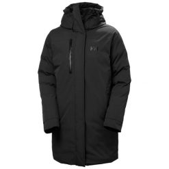 Parka dla kobiet Helly Hansen Adore HT. Czarne parki damskie Helly Hansen, bez wzorów, z puchu, bez kaptura. Za 1,420.30 zł.