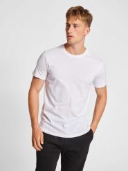 Koszulka Hummel Red Basic. Białe koszulki sportowe męskie Hummel, s, bez wzorów, z bawełny, bez kołnierzyka, bez ramiączek, na fitness i siłownię. Za 120.50 zł.