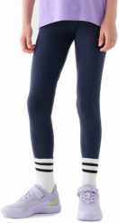 Getry dla dziewczynki F239 4F legginsy sportowe dziecięce bawełniane r 158. Legginsy dla dziewczynek 4f, bez wzorów, z bawełny. Za 38.94 zł.