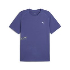 Puma Koszulka Run Graphic Mesh 52663146. Niebieskie koszulki sportowe męskie Puma, s, bez wzorów, z meshu, bez kołnierzyka, bez ramiączek, do biegania. Za 190.50 zł.
