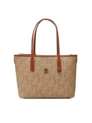Tommy Hilfiger Torebka Th Monoplay Leather Mini Tote AW0AW17415 Brązowy. Brązowe torebki do ręki damskie Tommy Hilfiger, bez wzorów, ze skóry, bez dodatków. Za 399.99 zł.