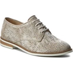 Oxfordy BRONX - 65844-BB BX 883 Silver 100. Brązowe półbuty damskie Bronx, z materiału. W wyprzedaży za 269.00 zł.