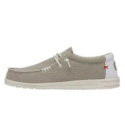 HeyDude Męskie Mokasyny Wally Braided. Brązowe mokasyny męskie Hey dude, z materiału. Za 299.00 zł.