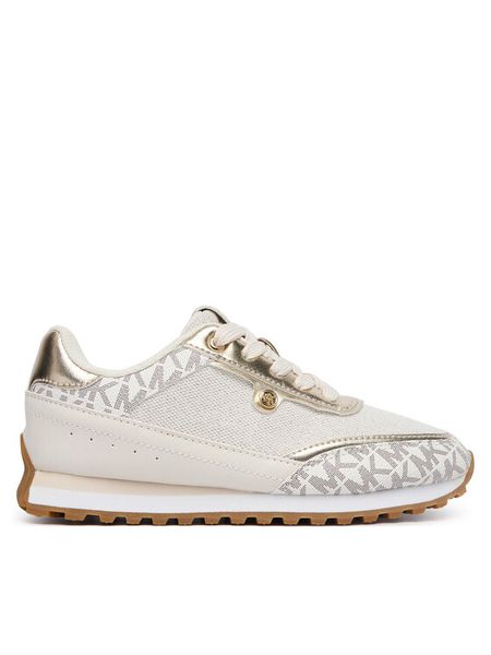 MICHAEL Michael Kors Sneakersy Nova MK04197256 Kremowy. Białe buty sportowe dziewczęce MICHAEL Michael Kors, bez wzorów, ze skóry, bez zapięcia. Za 382.99 zł.