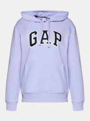 Gap Bluza 870537-03 Fioletowy Regular Fit. Fioletowe bluzy damskie GAP, xxs, bez wzorów, z bawełny, bez kaptura. Za 169.99 zł.