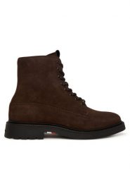 Tommy Hilfiger Kozaki Comfort Lwt FM0FM05594 Brązowy. Brązowe kozaki męskie Tommy Hilfiger, ze skóry. Za 489.99 zł.