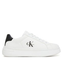 Sneakersy Calvin Klein. Białe trampki i tenisówki chłopięce Calvin Klein, bez wzorów, bez zapięcia. Za 329.99 zł.
