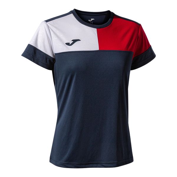 Damski jersey Joma Crew V. Czerwone koszulki sportowe damskie Joma, l, bez wzorów, z jersey, sportowe, bez kołnierzyka. Za 159.99 zł.