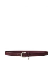 LAUREN RALPH LAUREN Pasek 412802952059 Bordowy. Czerwone paski damskie Lauren Ralph Lauren, bez wzorów, ze skóry. Za 329.99 zł.