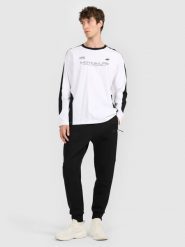 4F Spodnie dresowe joggery męskie - czarne 3XL. Czarne spodnie sportowe męskie 4f, m, bez wzorów, z dresówki, na fitness i siłownię. Za 159.99 zł.