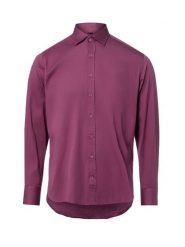 Nils Sundström Męska koszula casual Mężczyźni Modern Fit Bawełna lila, S. Koszule męskie Nils Sundström, m, bez wzorów, z bawełny, casualowe, bez kołnierzyka, bez ramiączek. Za 229.95 zł.