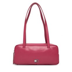 Torebka Tommy Jeans. Czerwone torebki do ręki damskie Tommy Jeans, bez wzorów, z jeansu, klasyczne, bez dodatków. Za 529.99 zł.