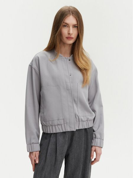 Pieces Kurtka bomber Annie 17150150 Szary Regular Fit. Szare kurtki damskie Pieces, m, bez wzorów, z syntetyku, bez kaptura. Za 119.99 zł.