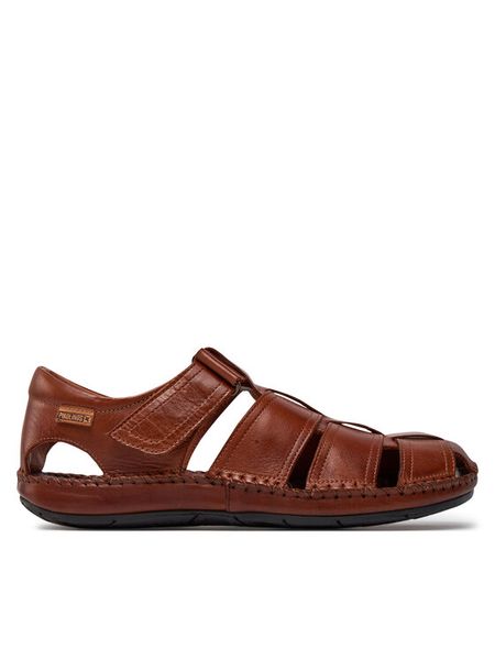 Pikolinos Sandały 06J-5433 Brązowy. Brązowe sandały męskie Pikolinos, ze skóry, bez zapięcia. Za 498.99 zł.