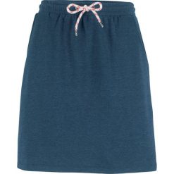 Spódnica dresowa z wiązanym paskiem bonprix ciemnoniebieski melanż. Spódnice damskie marki bonprix. Za 44.99 zł.