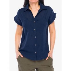 Koszula turystyczna damska Royal Robbins Oasis S/S. Szare koszule damskie ROYAL ROBBINS, s, bez wzorów, casualowe, bez kołnierzyka. Za 319.99 zł.