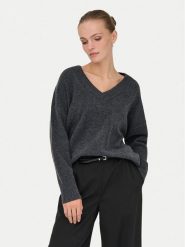 ONLY Sweter Mari 15360940 Szary Loose Fit. Szare swetry damskie Only, xs, bez wzorów, z syntetyku, bez kołnierzyka, bez ramiączek, bez kaptura. Za 169.99 zł.