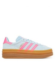 Adidas Sneakersy Gazelle Bold KI9837 Niebieski jasny. Niebieskie buty sportowe dziewczęce Adidas, bez wzorów, ze skóry, bez zapięcia. Za 349.99 zł.