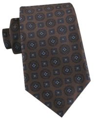 Męski Krawat - Ciemny Brąz, Grochy - Alties. Krawaty i muchy Alties, bez wzorów, z tkaniny, eleganckie. Za 55.00 zł.