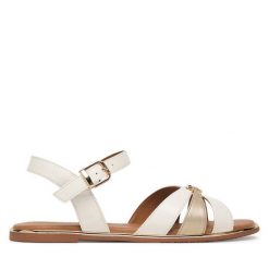 Sandały Tommy Hilfiger. Białe sandały dziewczęce Tommy Hilfiger, bez zapięcia. Za 359.99 zł.