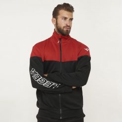 Męski Bieganie Kurtka Ontario Senior 100% Poliester Czarny-Bordowy. Brązowe kurtki męskie Legea, m, bez wzorów, z bawełny, sportowe, bez kaptura. Za 92.00 zł.