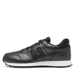 Buty do chodzenia damskie New Balance 500. Czarne obuwie sportowe damskie New Balance, bez wzorów, z materiału, trekkingowe. Za 429.00 zł.