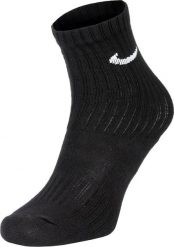 Nike Skarpety męskie SX4508 001 3-pack czarne r. 46-50. Czarne skarpety męskie Nike, bez wzorów. Za 54.54 zł.
