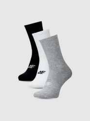 4F Skarpetki casual do połowy łydki (3-pack) męskie - multikolor 43-46. Skarpety męskie 4f, bez wzorów, z bawełny. Za 54.99 zł.