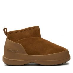 Śniegowce Moon Boot. Brązowe śniegowce i trapery damskie Moon Boot. Za 809.99 zł.
