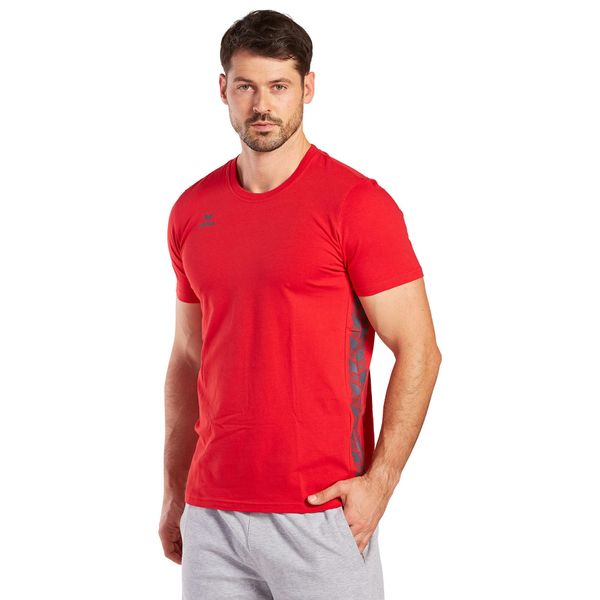 Jersey Erima Essential Team. Czerwone koszulki sportowe męskie Erima, s, bez wzorów, z bawełny, bez kołnierzyka, bez ramiączek, do piłki nożnej. Za 139.00 zł.